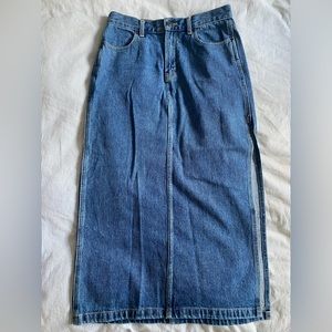 Vintage TNA long jean skirt